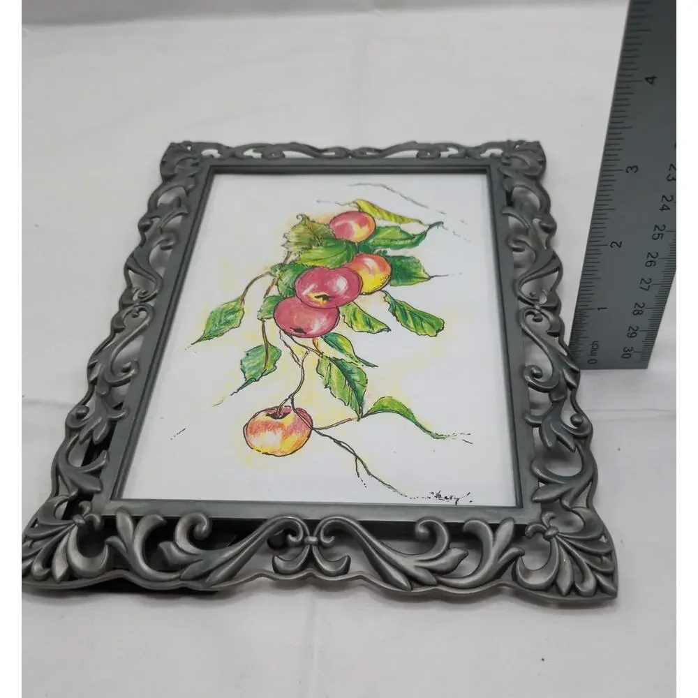 Malden International Designs Pewter Tone 5x7 Ornate Scroll Tabletop Frame Decor